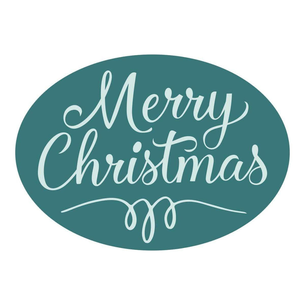Merry Christmas Oval Wax Seal Stamp