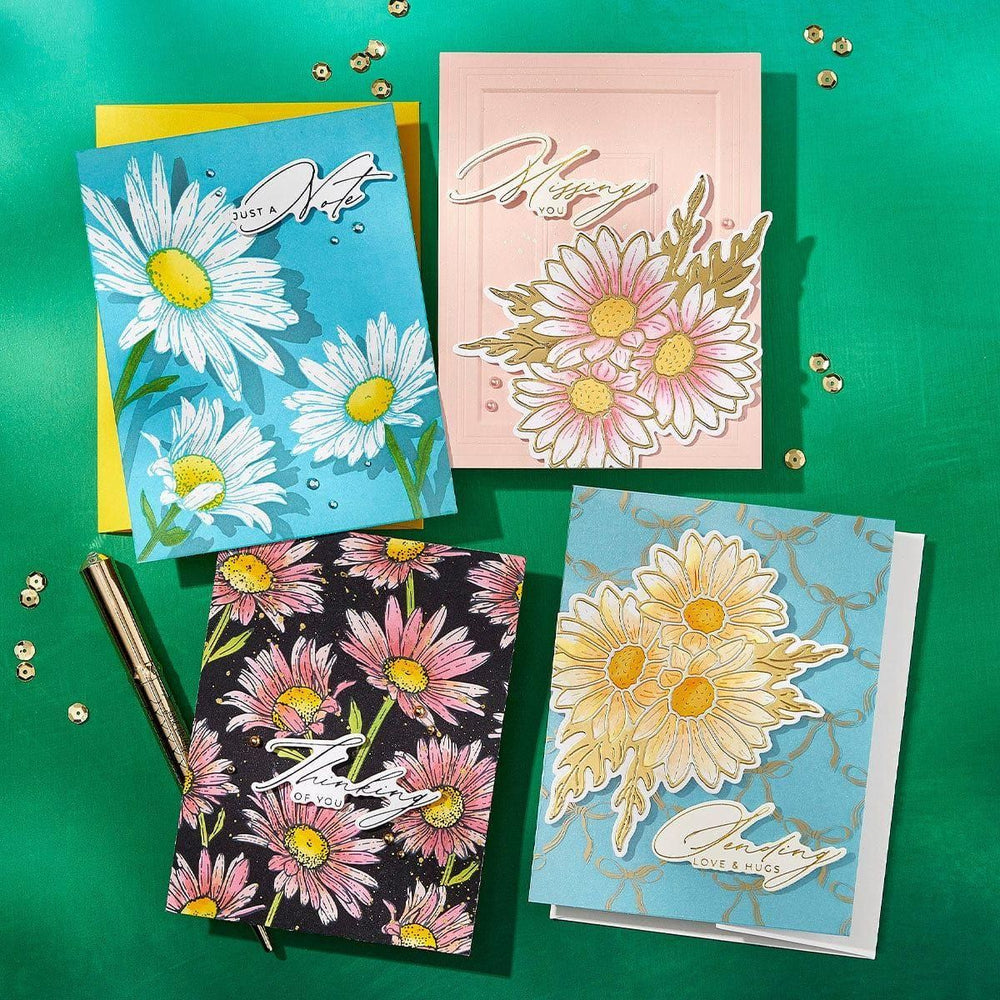 Daisy Shower Press + Foil Plate and Stencil Bundle  by Yana Smakula