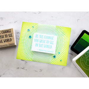 AF329 Ombré Neon Chartreuse to Blue - Hero Arts