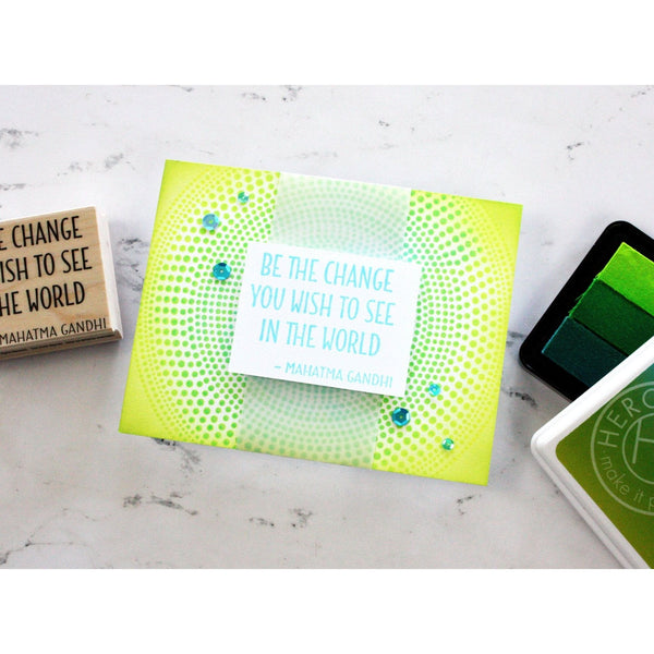 AF329 Ombré Neon Chartreuse to Blue - Hero Arts