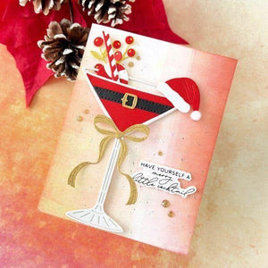 Christmas Cocktails Etched Dies