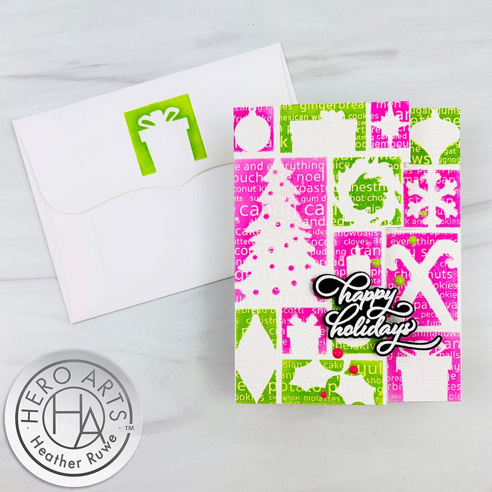 Holiday Greetings Stamp & Cut of the Month - October 2024