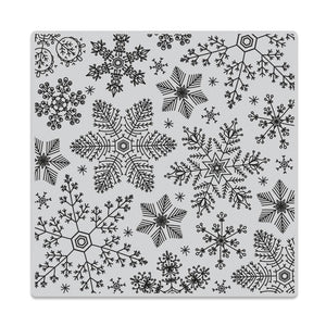 Hand Drawn Snowflakes Bold Prints Cling Stamp