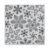 Hand Drawn Snowflakes Bold Prints Cling Stamp