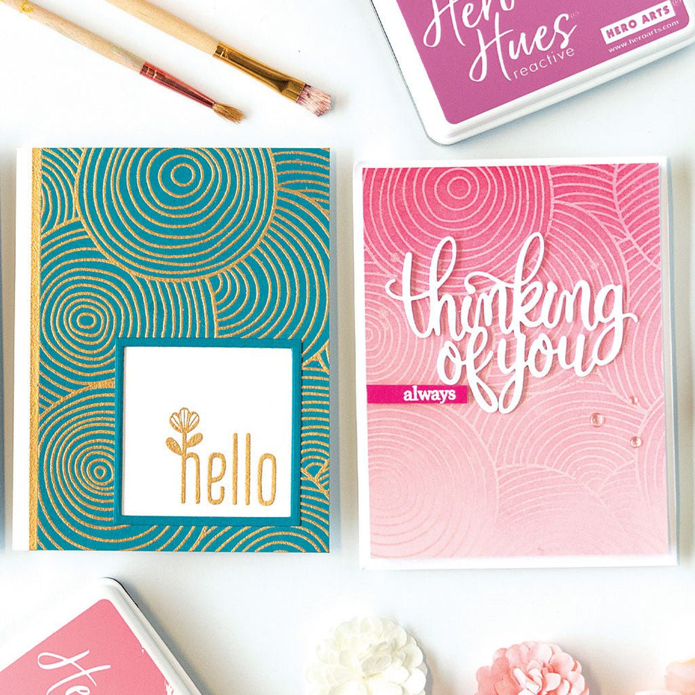 Circle Pattern Bold Prints Cling Stamp