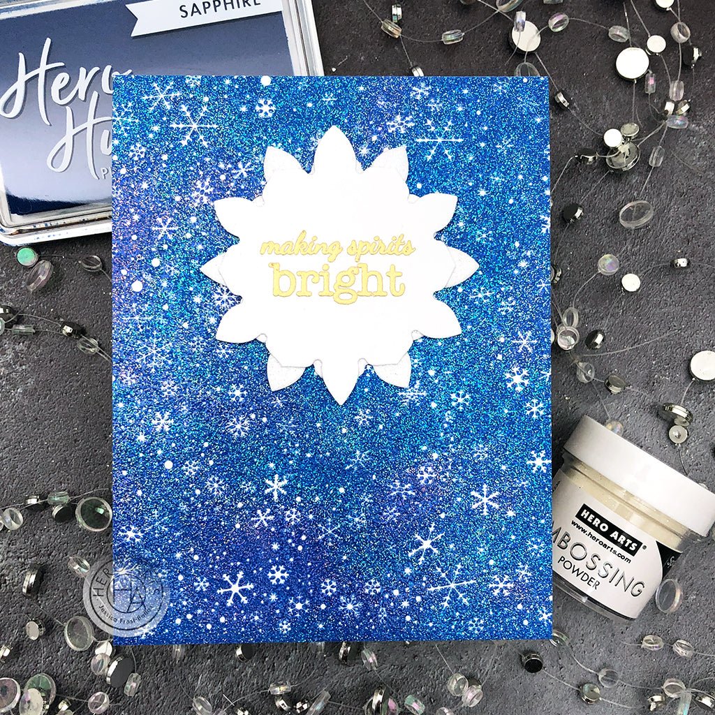 CG814 Snowflake Swirl Bold Prints - Hero Arts