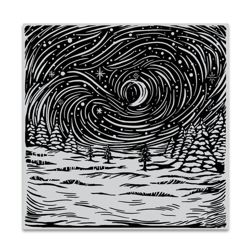 CG825 Etched Winter Scene Bold Prints - Hero Arts