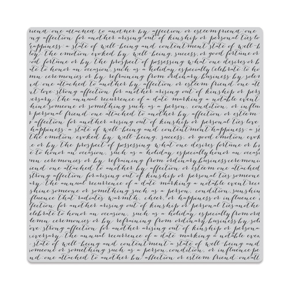Script Bold Prints Cling Stamp