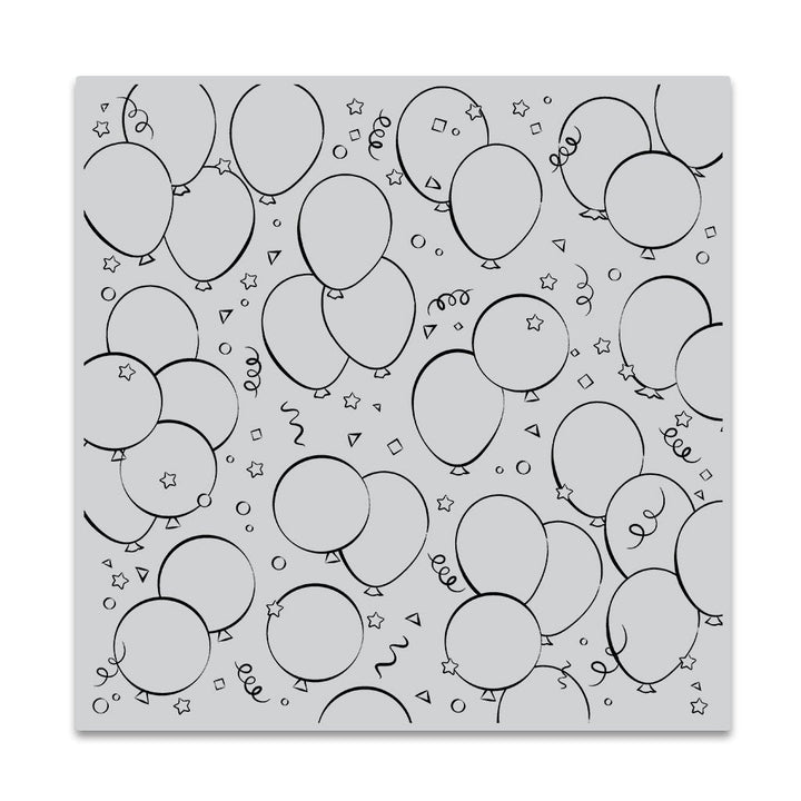 CG851 Birthday Balloons Bold Prints - Hero Arts