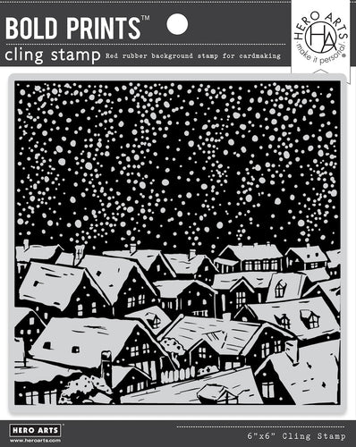 CG854 Snowy Rooftops Bold Prints - Hero Arts