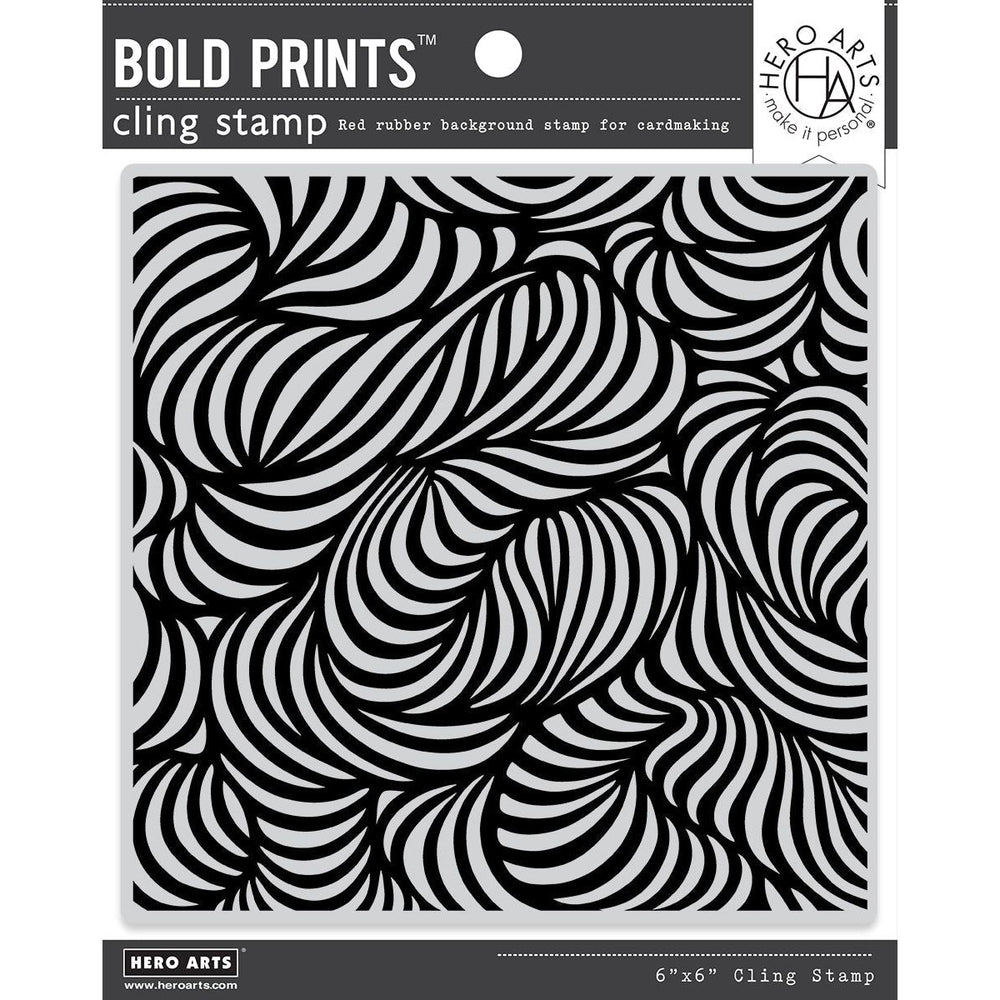 Swirl Bold Prints Cling Stamp