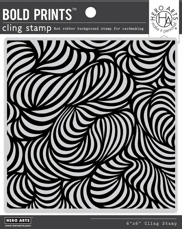 Swirl Bold Prints Cling Stamp