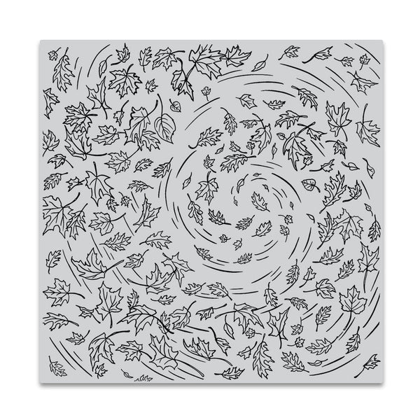 Leaves in the Wind Bold Prints Cling Stamp
