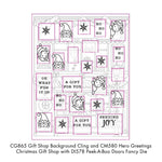 CG865 Gift Shop Background Cling - Hero Arts