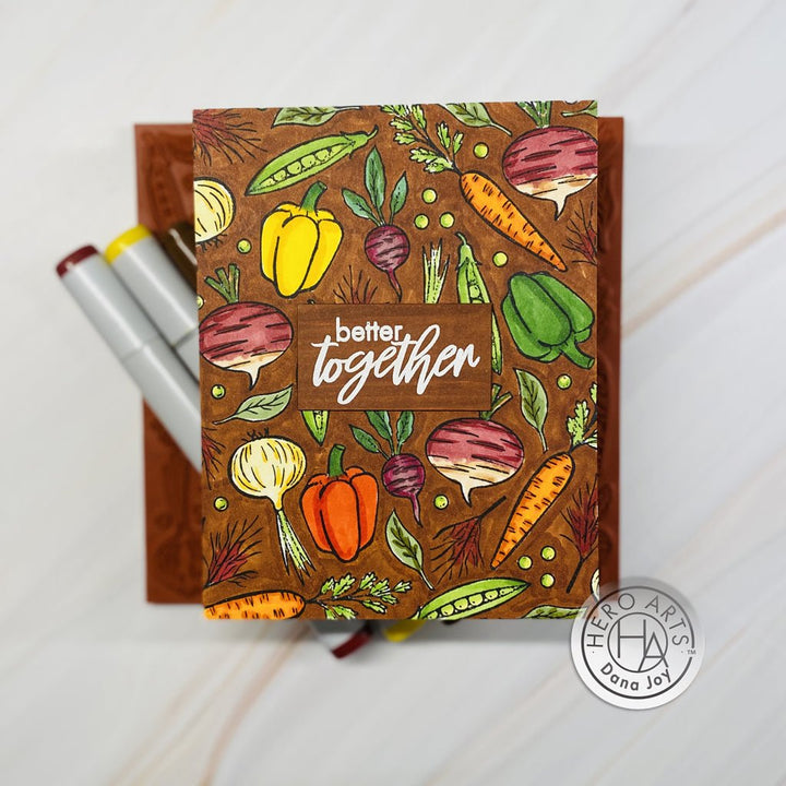 CG869 Veggie Medley Bold Prints - Hero Arts