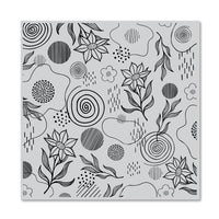 CG877 Flowers and Swirls Bold Prints - Hero Arts