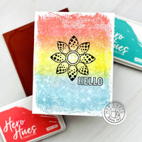 CG879 Large Distressed Block Cling - Hero Arts