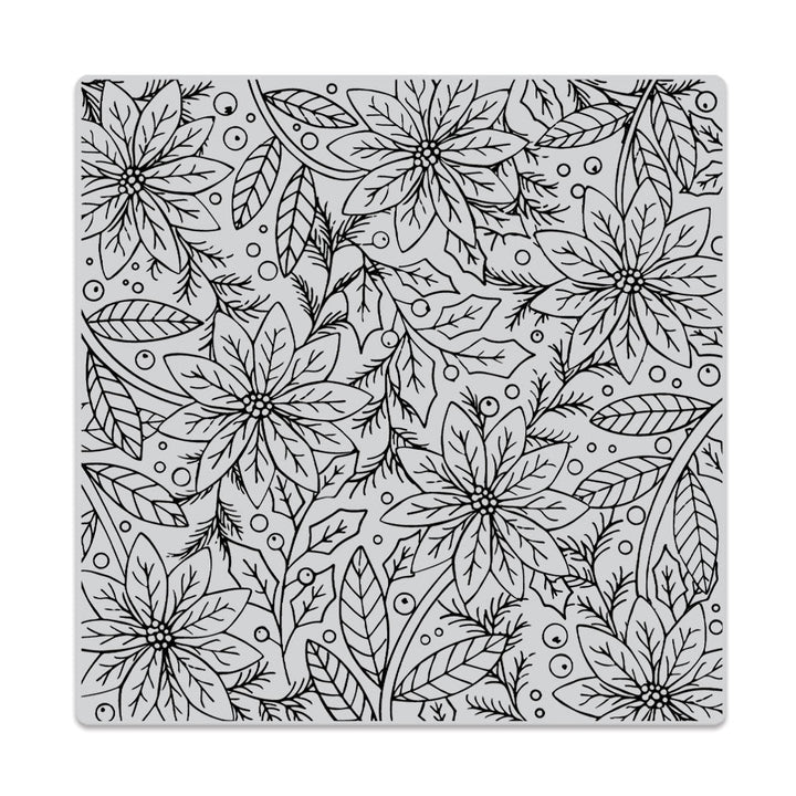 CG887 Poinsettia Flowers Bold Prints - Hero Arts