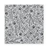 Flowers & Bees Bold Prints Cling Stamp