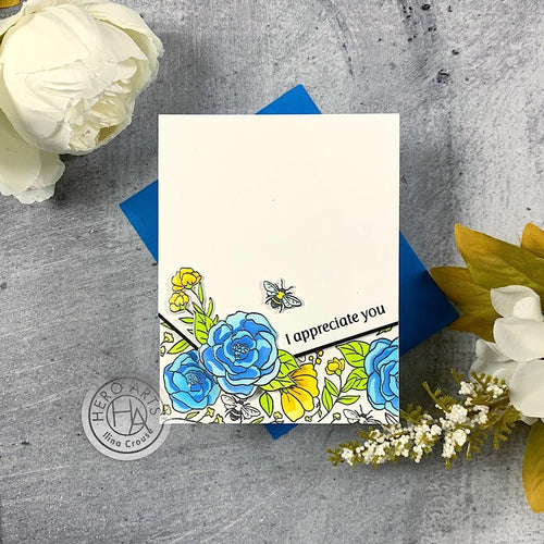 CG899 Flowers & Bees Bold Prints - Hero Arts