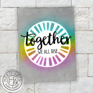 Zigzag Texture Bold Prints Cling Stamp