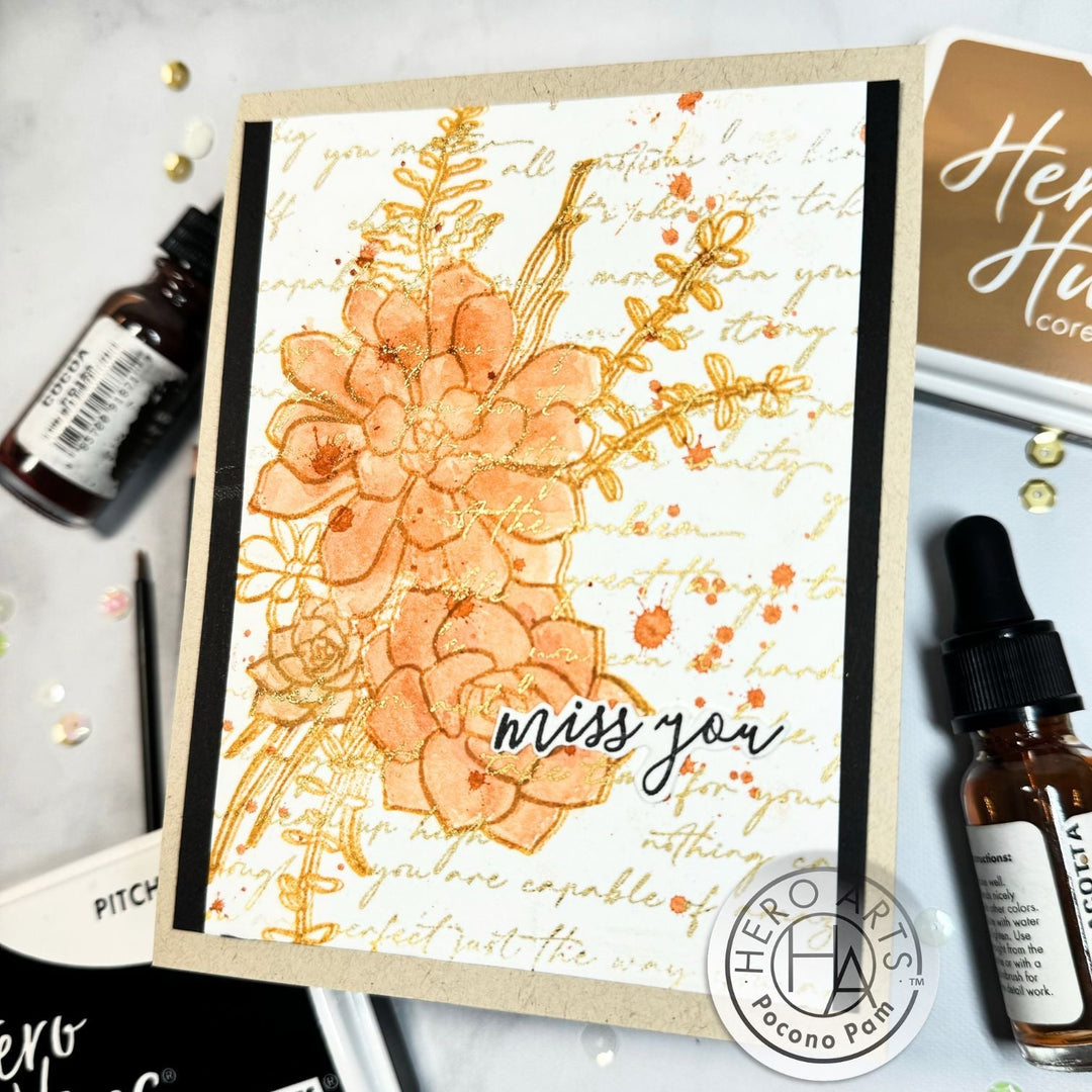 CG911 Positive Script Bold Prints - Hero Arts