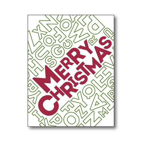 CG921 Merry Christmas Letter Bold Prints - Hero Arts