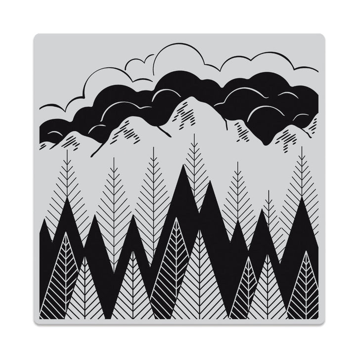 CG923 Mountains & Trees Bold Prints - Hero Arts