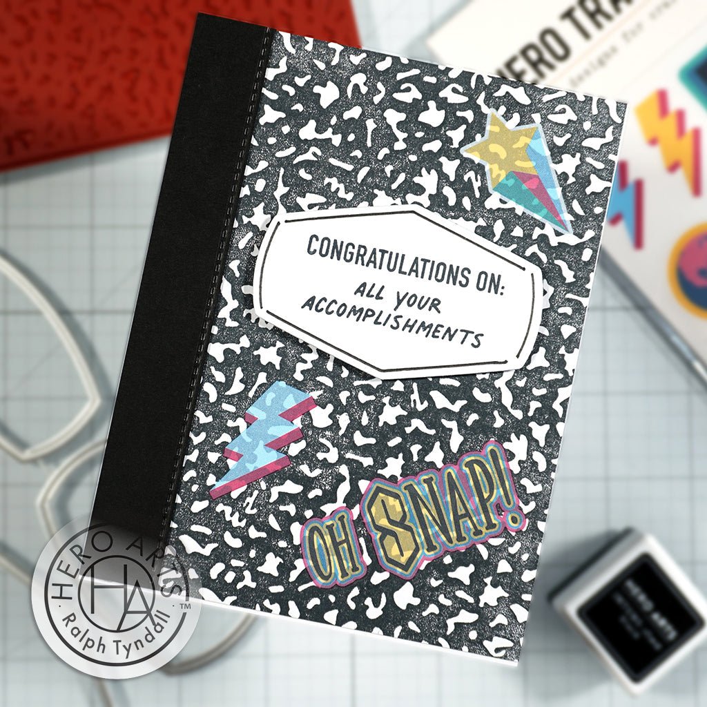 CG931 HA + RT Composition Notebook Pattern Bold Prints - Hero Arts