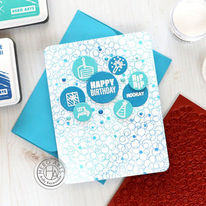 Bubble Celebration Bold Prints Cling Stamp