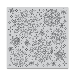 Kaleidoscope Snowflake Bold Prints Cling Stamp