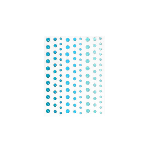 CH336 Translucent Aquas Hero Hues Enamel Dots - Hero Arts