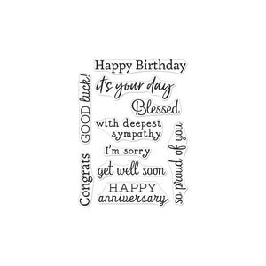 Hero Greetings Occasions Clear Stamp Set