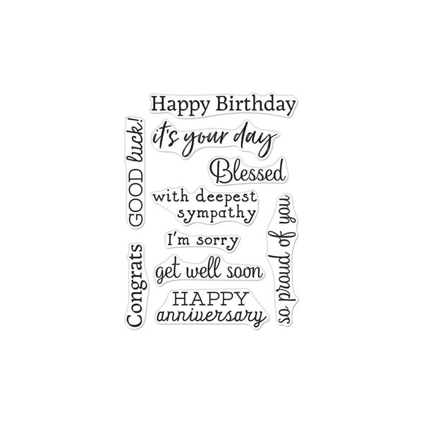 Hero Greetings Occasions Clear Stamp Set