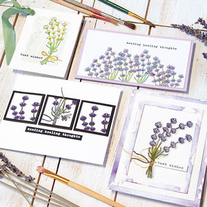 Hero Florals Lavender Bunch Clear Stamp Set