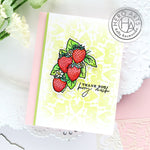 CM540 Hero Florals Strawberries Line Art - Hero Arts