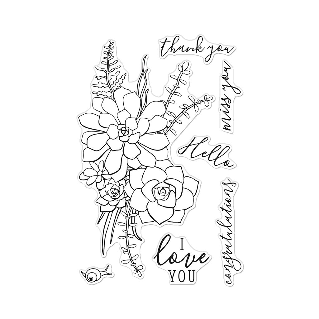 CM541 Succulent Bouquet - Hero Arts