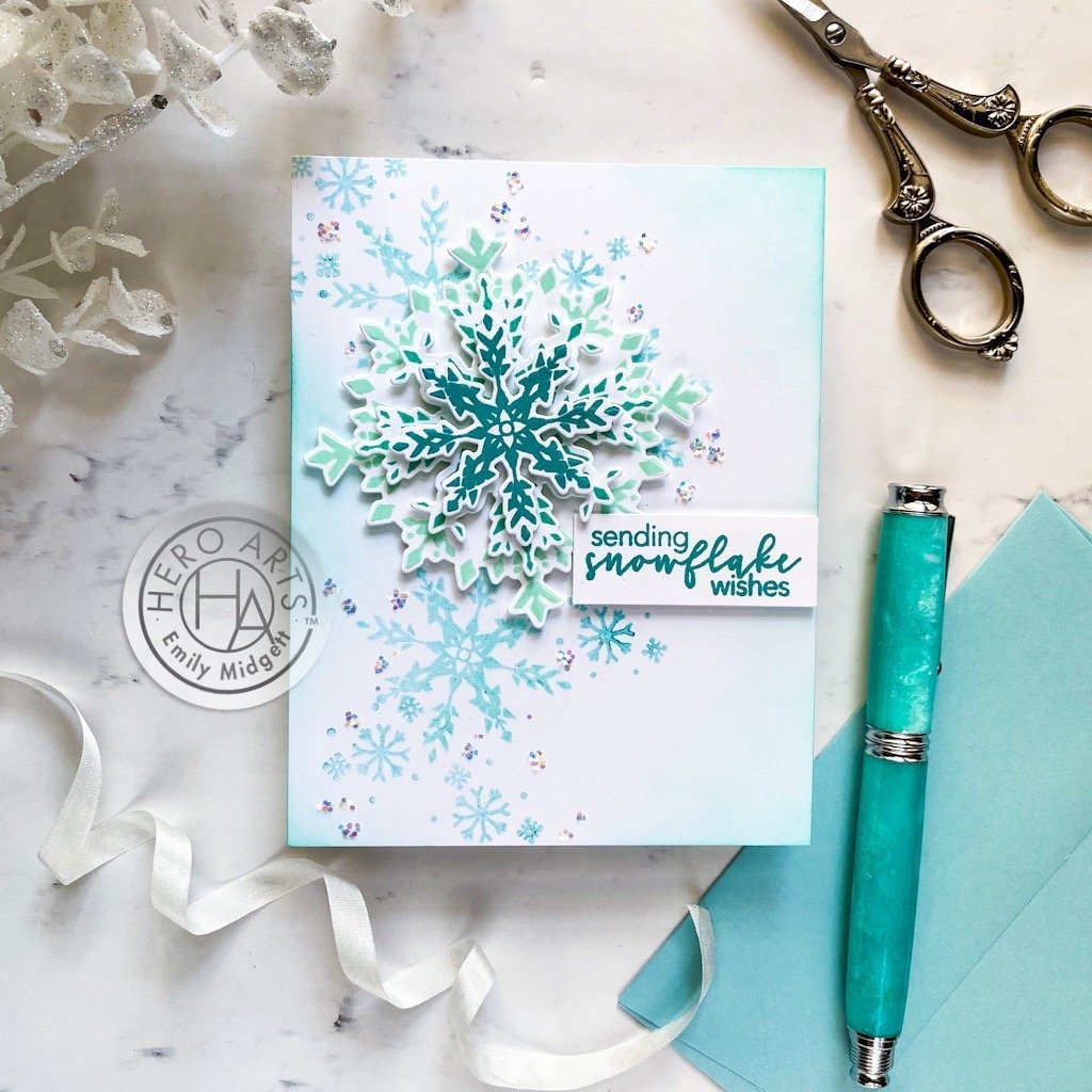 8 Pieces Set Snowflake Christmas Stamps For Card Making, Self