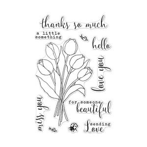 Tulip Bouquet Clear Stamp Set