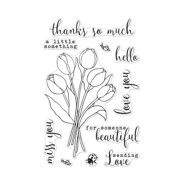 Tulip Bouquet Clear Stamp Set