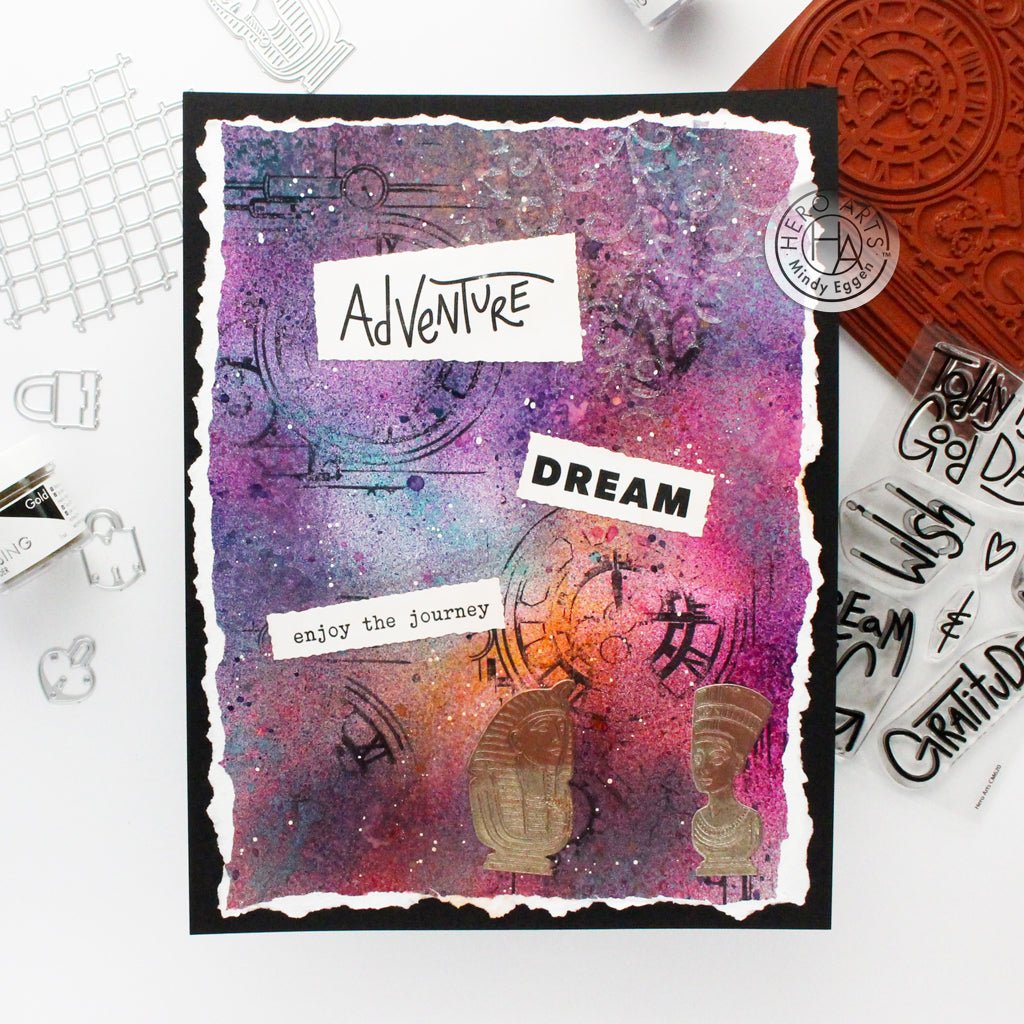 CM619 Art Journal Messages - Hero Arts