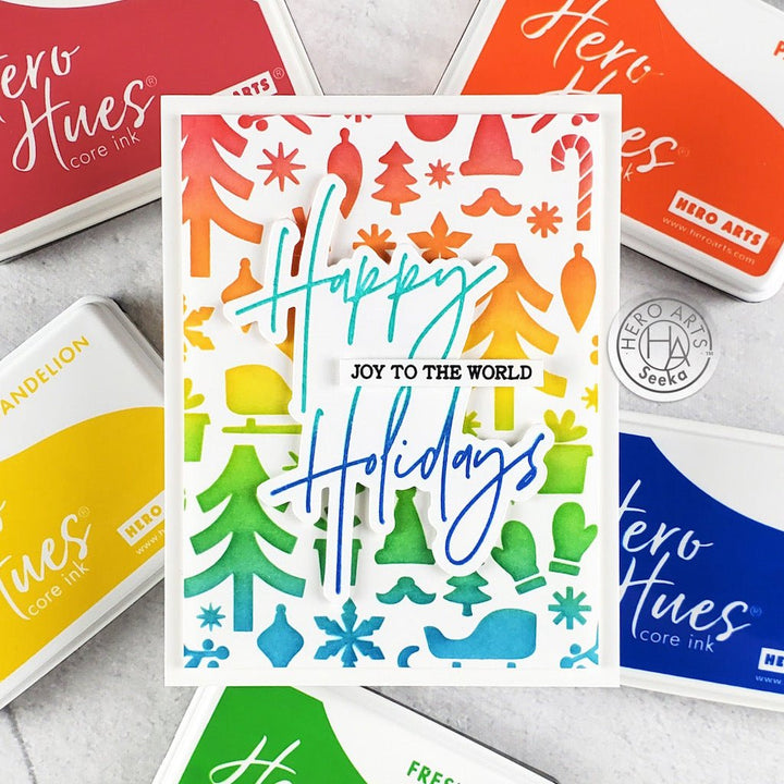 CM663 Holiday Sentiment Strips - Hero Arts