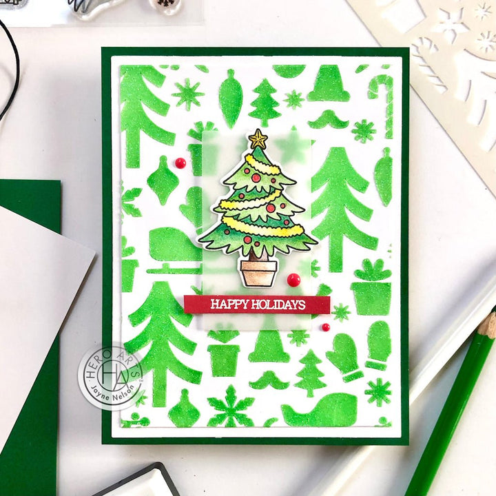 CM663 Holiday Sentiment Strips - Hero Arts