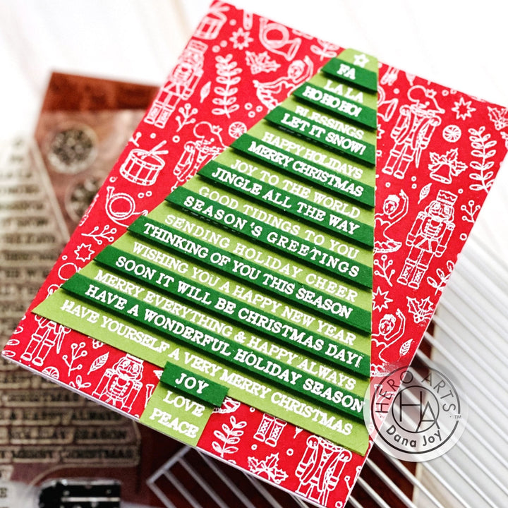 CM663 Holiday Sentiment Strips - Hero Arts