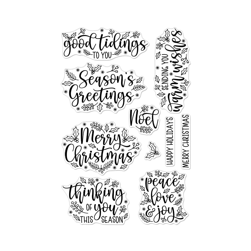 CM667 Holiday Foliage Messages - Hero Arts