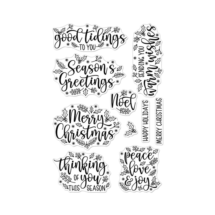 CM667 Holiday Foliage Messages - Hero Arts