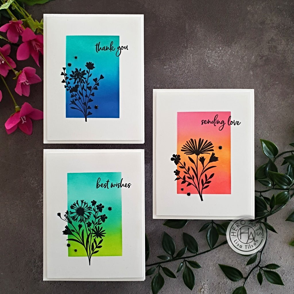 CM679 Floral Imprints - Hero Arts