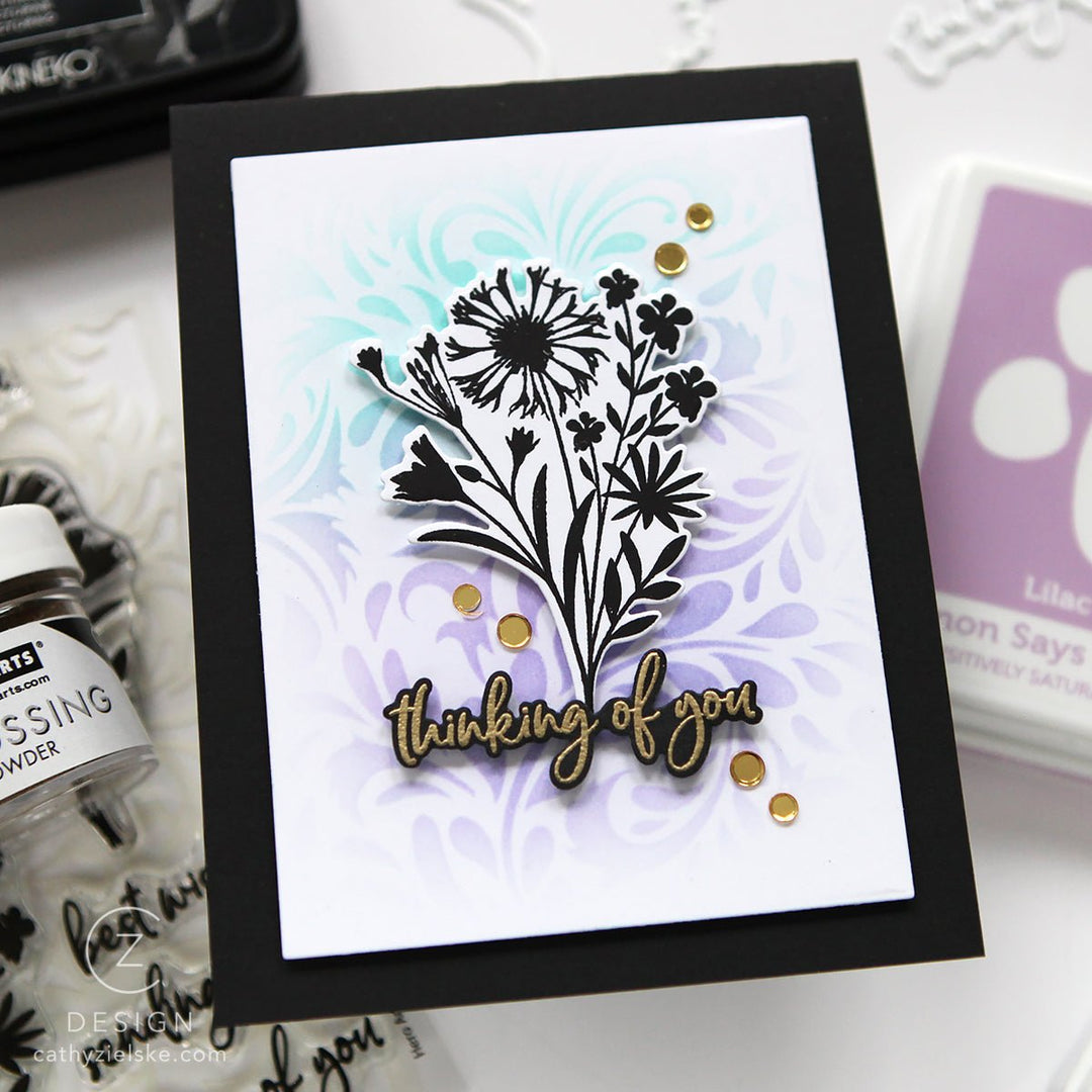 CM679 Floral Imprints - Hero Arts