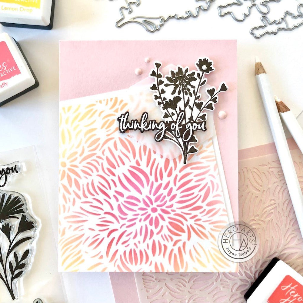 Floral Imprints Clear Stamp Set