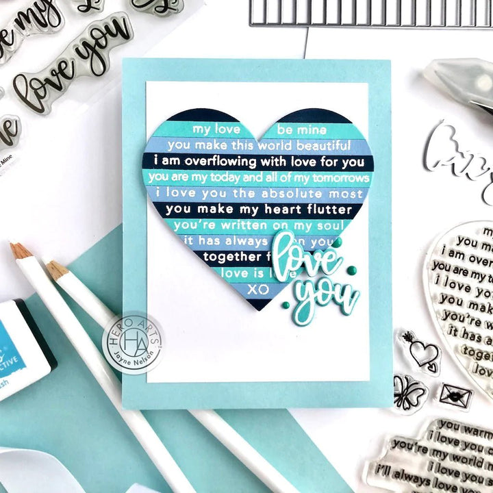 CM684 Loving Sentiment Strips - Hero Arts